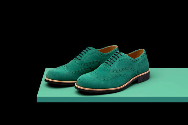 Mens green oxford clearance shoes