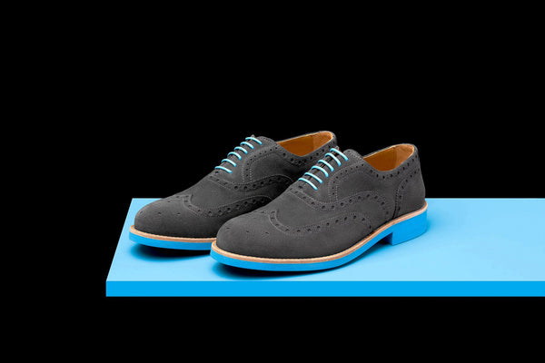 Blue sole clearance shoes mens