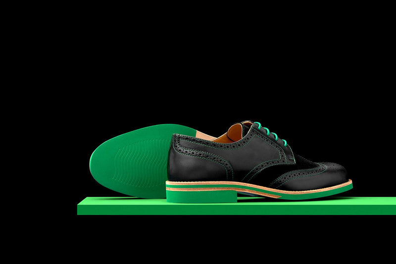 Green and black dress shoes Clearance