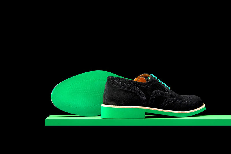Green and black dress shoes Clearance