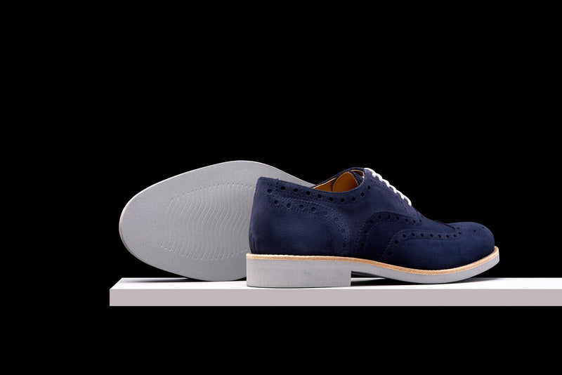 Grey discount suede wingtips